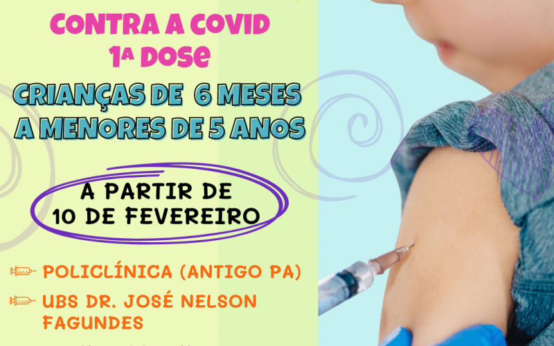 João Monlevade vacina crianças de seis meses a menores de 5 anos