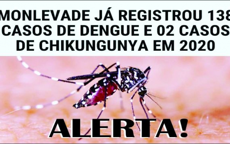 Prefeitura alerta para casos de Dengue e Chikungunya